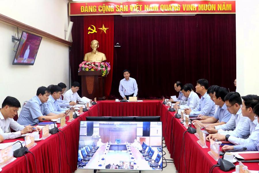 Bộ trưởng Nguyễn Văn Thắng ph&aacute;t biểu kết luận hội nghị.