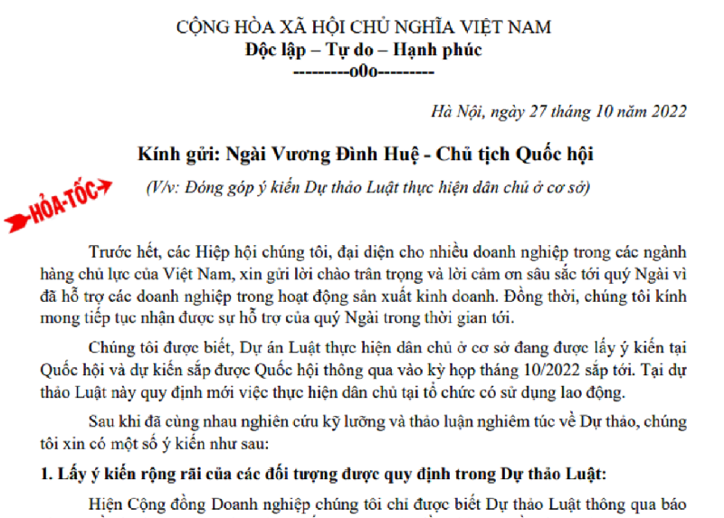 Dự thảo Luật dân chủ cơ sở không phù hợp với doanh nghiệp tư nhân - Ảnh 1