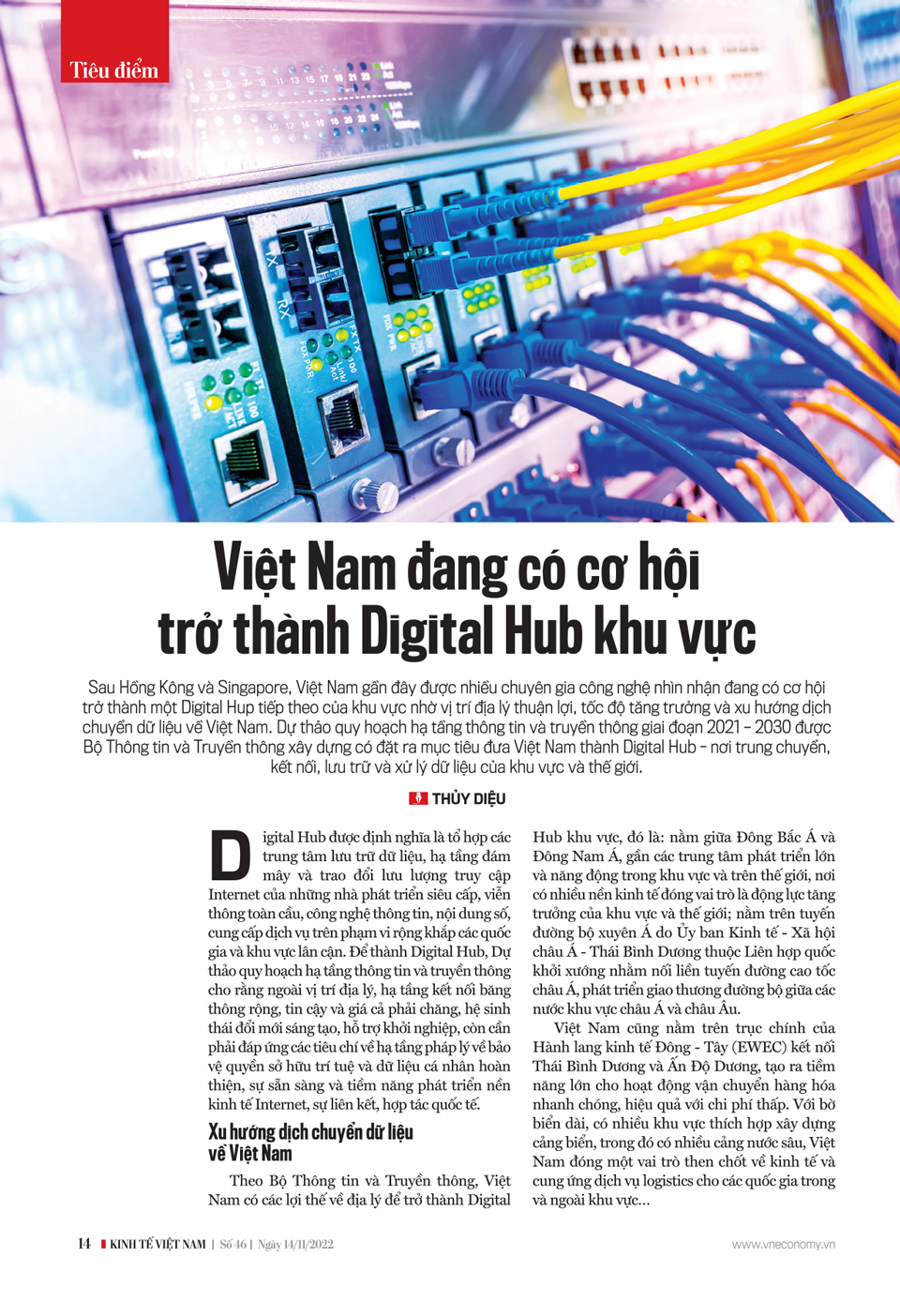 Việt Nam đang có cơ hội trở thành Digital Hub khu vực - Ảnh 1