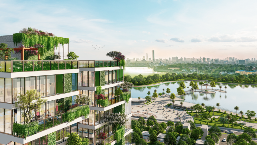 Sunshine Green Iconic mang tới gần 400 khu vườn xanh cho khu Đông Hà Nội.