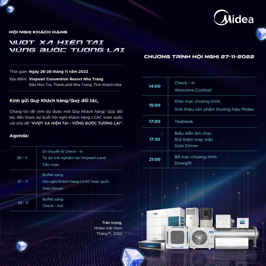 Midea định hướng phát triển cho năm mới trong hội nghị khách hàng lớn nhất năm 2022 - Ảnh 1