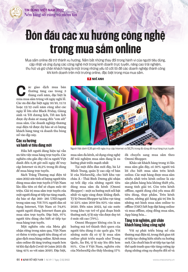 Đón đầu các xu hướng công nghệ trong mua sắm online - Ảnh 2