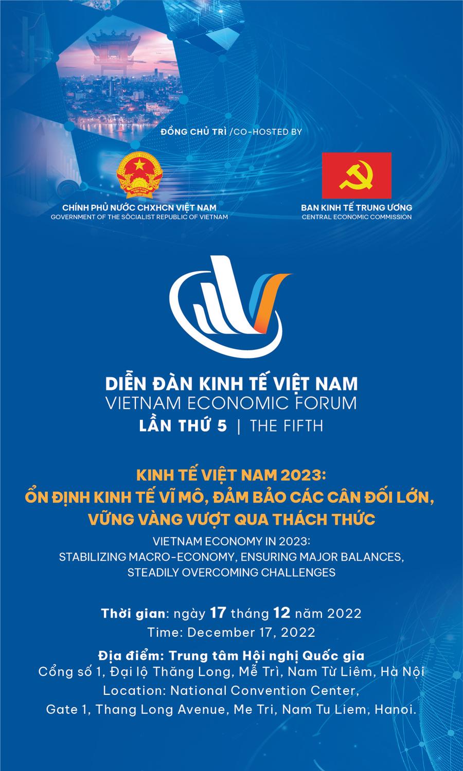 Sắp diễn ra Diễn đàn Kinh tế Việt Nam lần thứ 5 - Ảnh 1