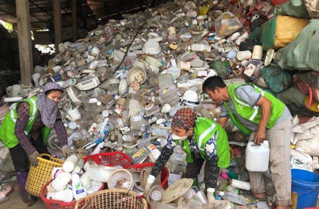 The recycling project between TCP Vietnam, IUCN, and VCC is being implemented in the first stage.