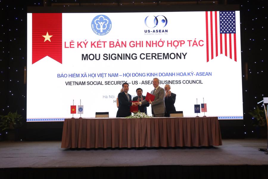 Bảo hiểm x&atilde; hội Việt Nam k&yacute; kết Bản ghi nhớ hợp t&aacute;c với Hội đồng Kinh doanh Hoa Kỳ - ASEAN.