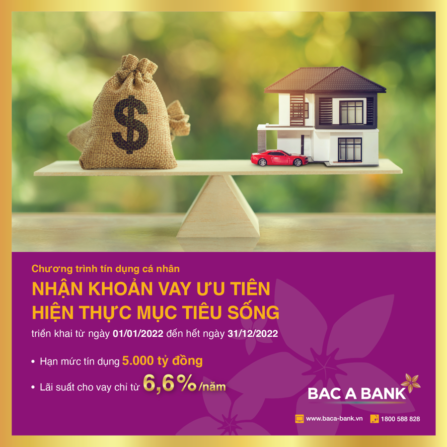 Nhận khoản vay ưu tiên từ BAC A BANK, khách hàng an tâm thực hiện mục tiêu sống - Ảnh 1