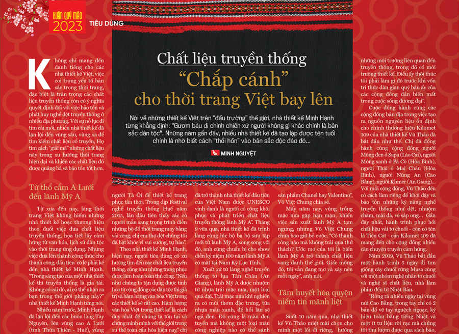 Chất liệu truyền thống “chắp cánh” cho thời trang Việt bay lên - Ảnh 7