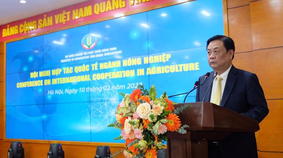 Bộ trưởng L&ecirc; Minh Hoan:" Nguồn lực quốc tế cần hướng v&agrave;o n&acirc;ng cao vị thế,khả năng cạnh tranh của n&ocirc;ng sản Việt Nam".