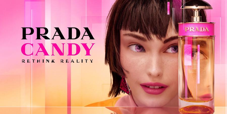 Prada giới thiệu một "n&agrave;ng thơ ảo" mang t&ecirc;n Candy, người quảng b&aacute; nước hoa cho thương hiệu.