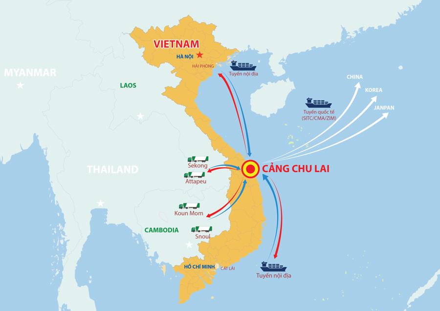 THILOGI Chu Lai - ศูนย์กลางการขนส่งและขนส่งสินค้าระหว่างประเทศของภูมิภาค