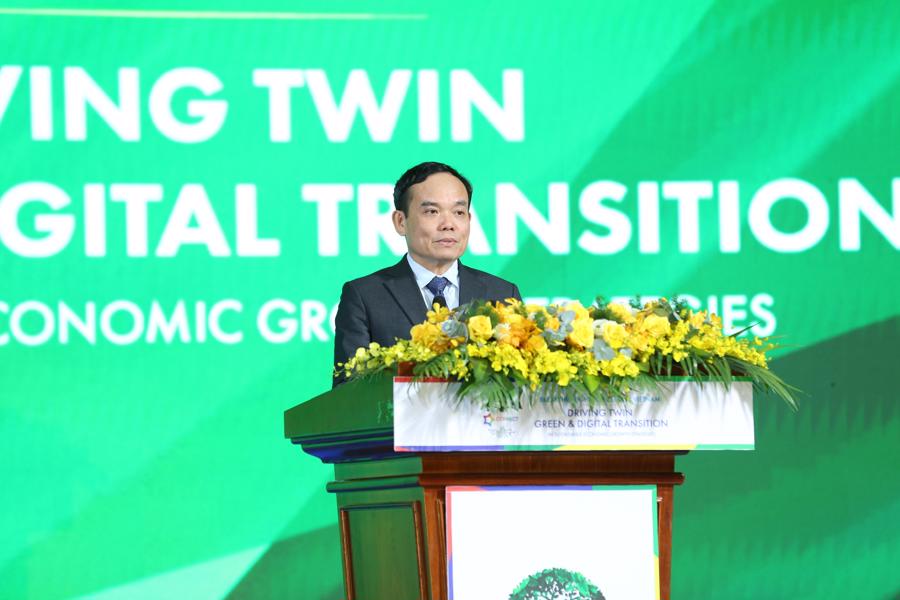 Ph&oacute; Thủ tướng Ch&iacute;nh phủ Trần Lưu Quang ph&aacute;t biểu chỉ đạo tại Diễn đ&agrave;n Nhịp cầu Ph&aacute;t triển Việt Nam (Vietnam Connect Forum) năm 2023.