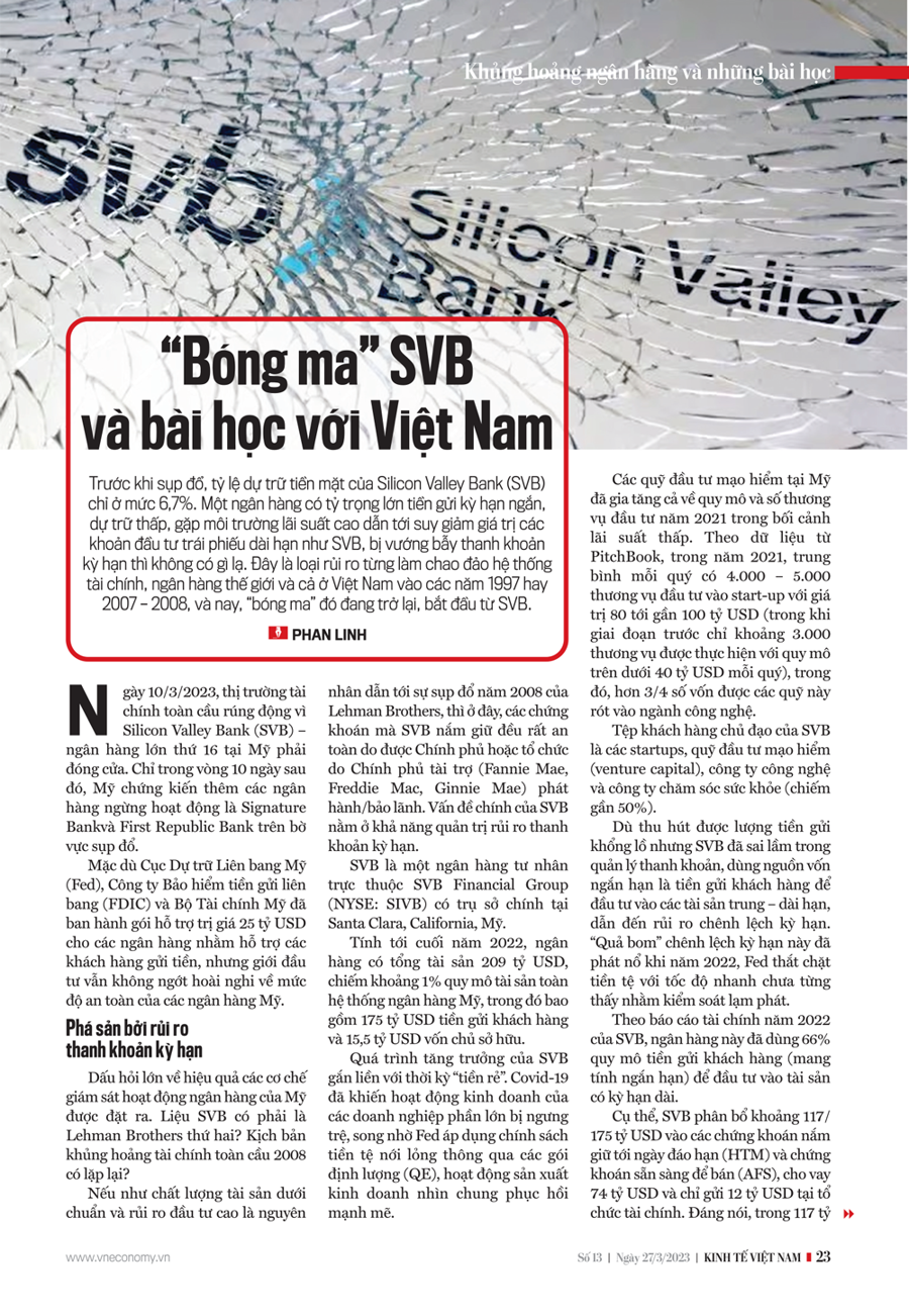 “Bóng ma” SVB và bài học với Việt Nam  - Ảnh 1