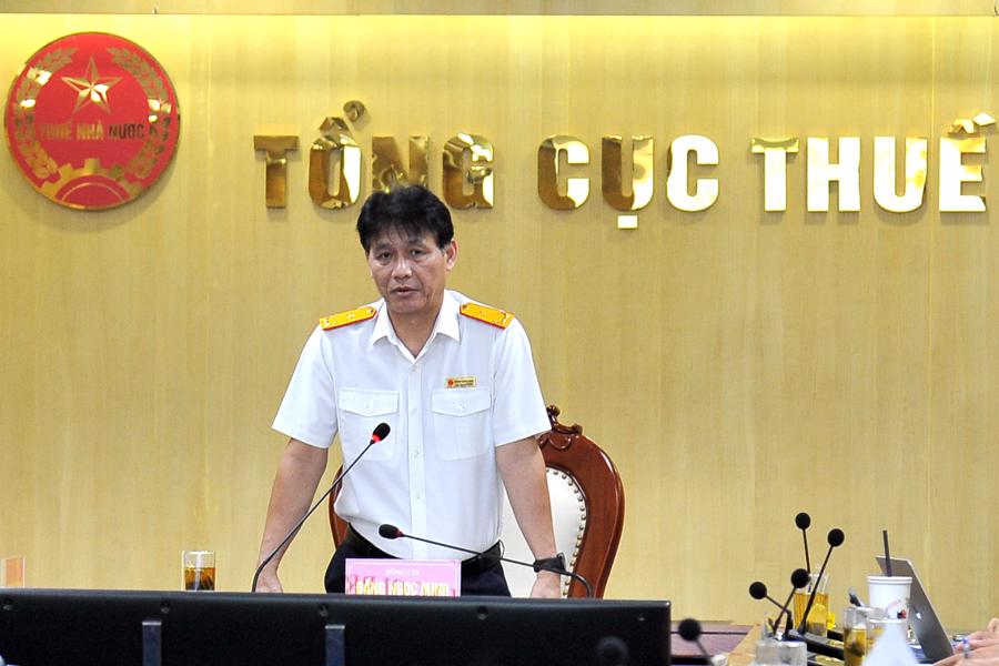 Ph&oacute; Tổng cục trưởng Đặng Ngọc Minh ph&aacute;t biểu tại cuộc họp.