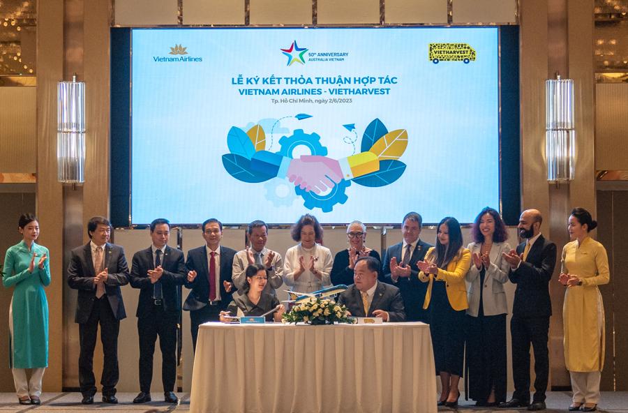 Vietnam Airlines hợp tác cùng VietHarvest quyên góp suất ăn hàng không  - Ảnh 1