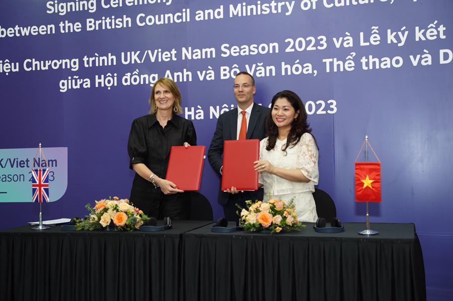 The signing of an MoU between the British Council and the Ministry of Culture, Sports and Tourism.