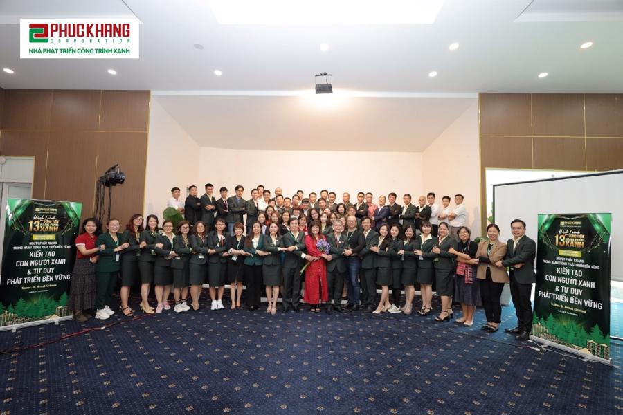 HR employees at the Phuc Khang Corporation participate in an annual internal training course, with the theme &ldquo;Phuc Khang people on a sustainable development journey&rdquo;.