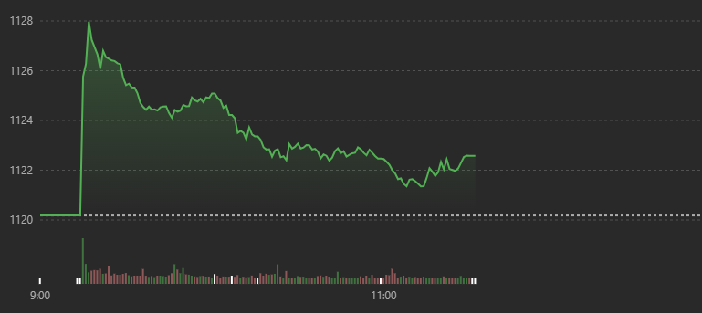 VN-Index trượt giảm trong cả phi&ecirc;n s&aacute;ng.