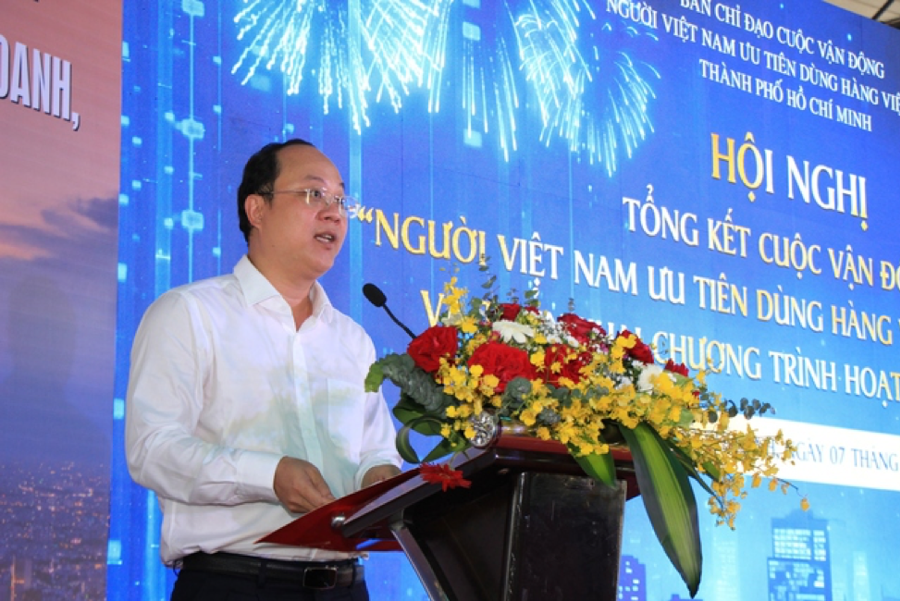 Ph&oacute; B&iacute; thư Th&agrave;nh ủy TP.HCM Nguyễn Hồ Hải ph&aacute;t biểu tại Hội nghị - Ảnh: VP.