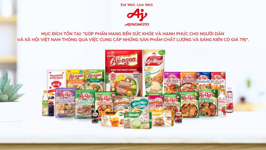 Ajinomoto Việt Nam sản xuất đa dạng sản phẩm gia vị, thực phẩm, đồ uống.