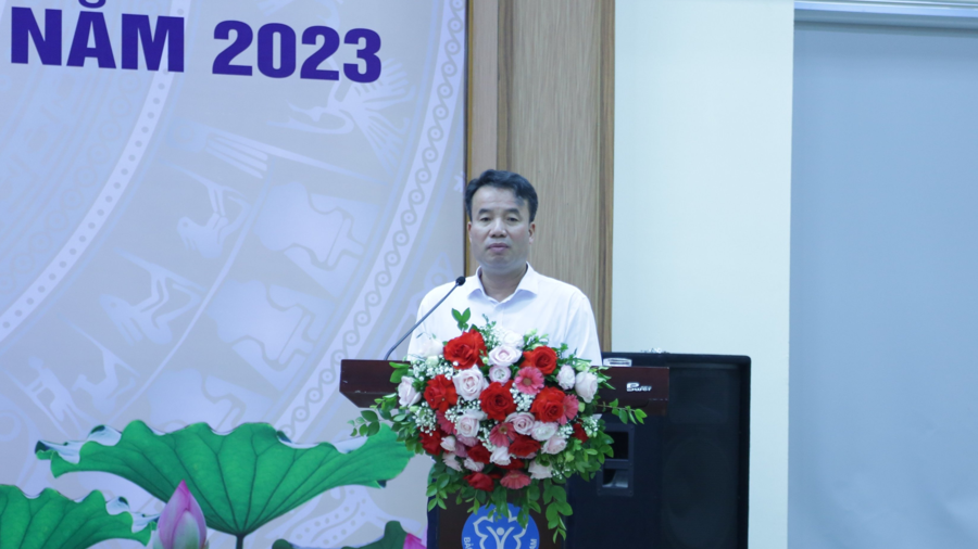 Tổng Gi&aacute;m đốc Bảo hiểm x&atilde; hội Việt Nam Nguyễn Thế Mạnh kết luận hội nghị.