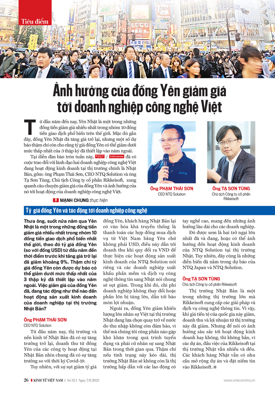 Ảnh hưởng của đồng Yên giảm giá tới doanh nghiệp công nghệ Việt - Ảnh 2