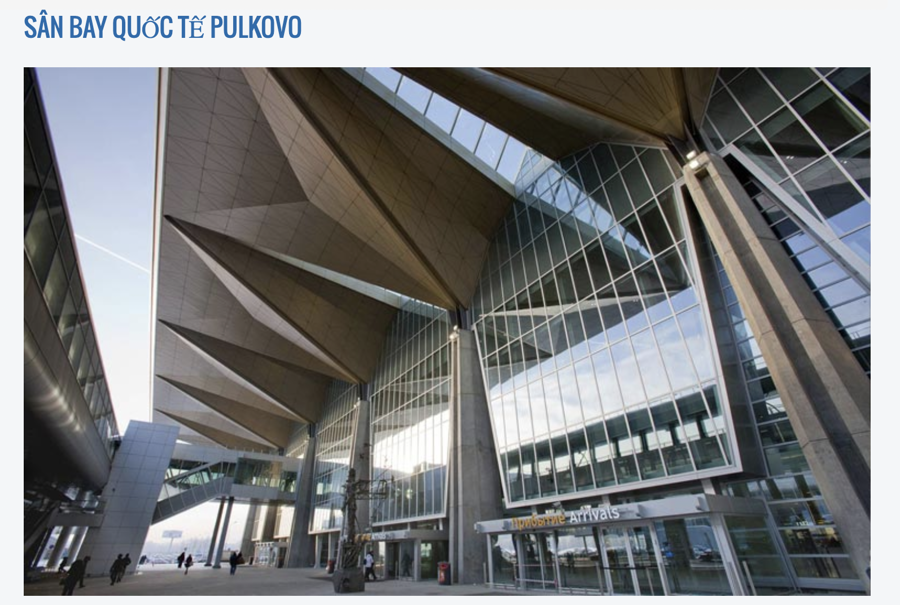 IC Holdings thi công sân bay quốc tế Pulkovo cho Nga với công suất phục vụ 17 triệu lượt hành khách/năm. 