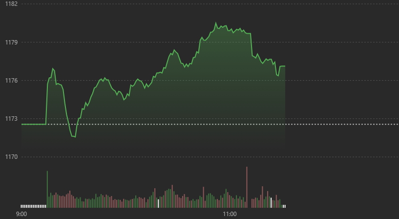 VN-Index dao động hẹp s&aacute;ng nay.