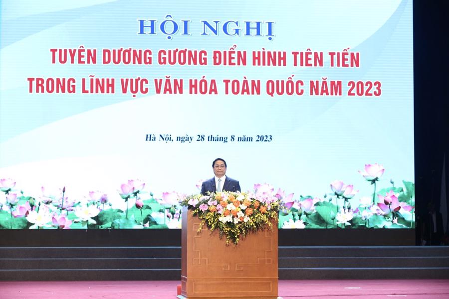 Thủ tướng Phạm Minh Ch&iacute;nh ph&aacute;t biểu tại Hội nghị.