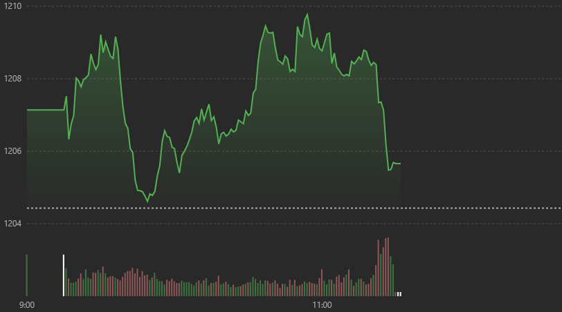 VN-Index trồi sụt s&aacute;ng nay do biến động gi&aacute; ở nh&oacute;m blue-chips.