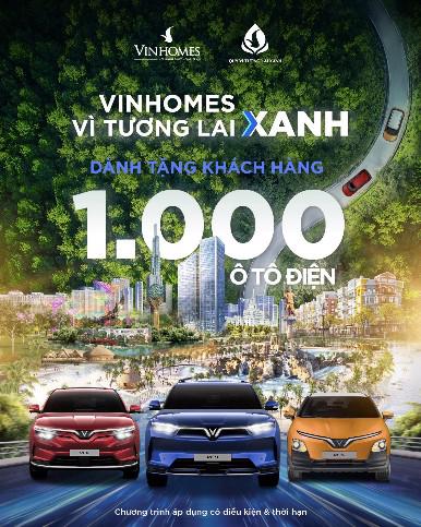 Vinhomes tặng 1000 ô tô điện VinFast cho khách hàng - Ảnh 1