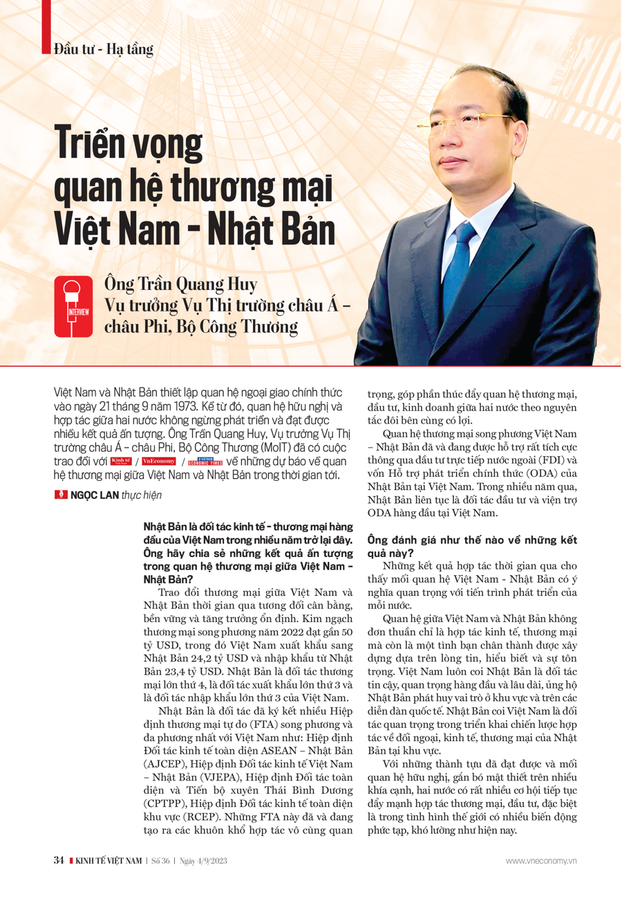 Triển vọng quan hệ thương mại Việt Nam - Nhật Bản - Ảnh 9