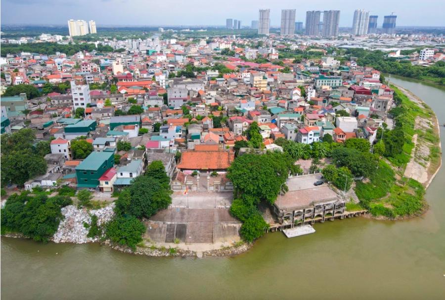 H&igrave;nh ảnh huyện Gia L&acirc;m nh&igrave;n từ tr&ecirc;n cao. Ảnh: Hanoi.gov.vn