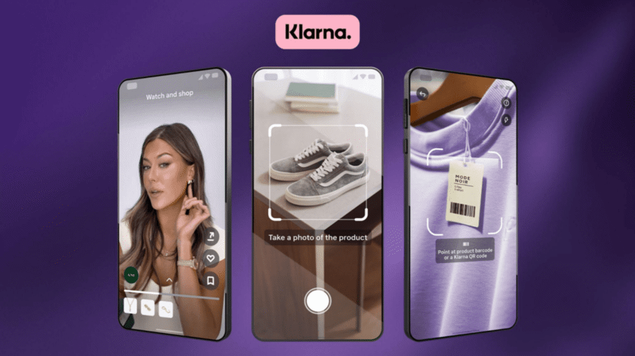 Người dùng Klarna có thể hướng camera điện thoại vào một mặt hàng bất kỳ và tìm kiếm đề xuất về sản phẩm tương tự trong ứng dụng Klarna.