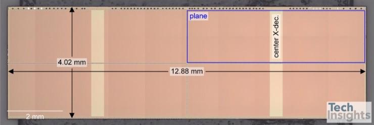 Bộ nhớ 3D NAND của YMTC. Nguồn: TechInsights.