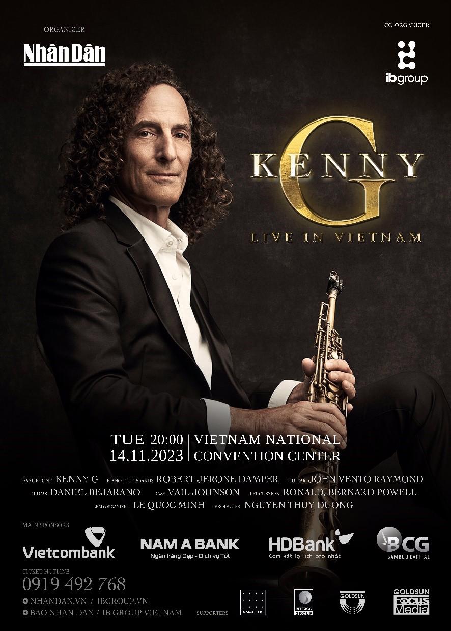 Nghệ sĩ saxophone nổi tiếng Kenny G sẽ biểu diễn tại Việt Nam v&agrave;o ng&agrave;y 14/11.