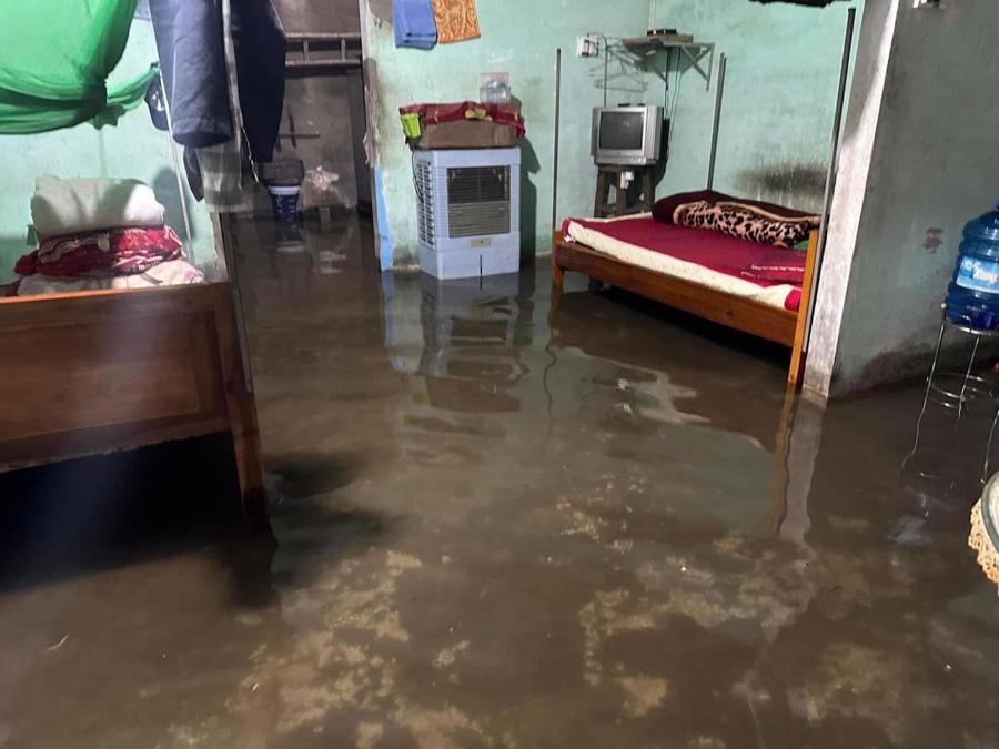 Nước lũ g&acirc;y ngập nhiều nh&agrave; d&acirc;n tại huyện Can Lộc&nbsp;