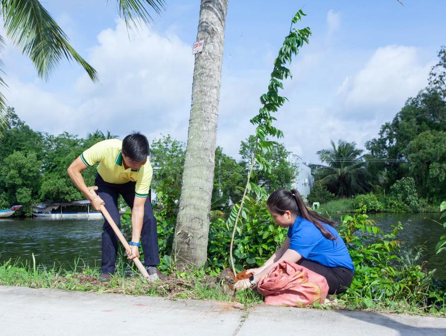 Chương tr&igrave;nh V&igrave; một Việt Nam xanh - trồng 300.000 c&acirc;y xanh của Ph&acirc;n B&oacute;n C&agrave; Mau.