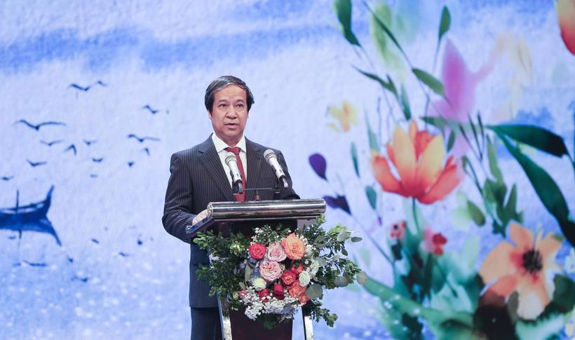 Bộ trưởng Nguyễn Kim Sơn ph&aacute;t biểu tại chương tr&igrave;nh "Thay lời tri &acirc;n" 2023".