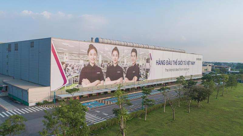 The Samsung Electronics factory in Thai Nguyen province.