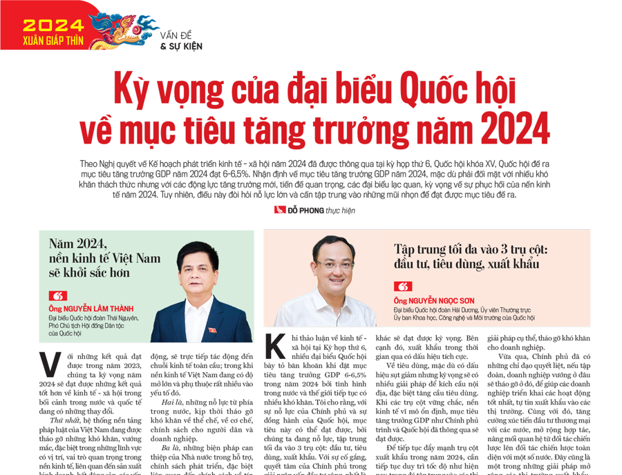 Kỳ vọng của đại biểu Quốc hội về mục tiêu tăng trưởng năm 2024 - Ảnh 9