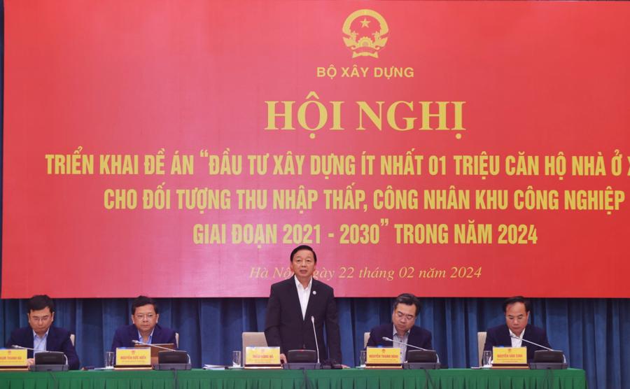 Ph&oacute; Thủ tướng Trần Hồng H&agrave; ph&aacute;t biểu tại Hội nghị.