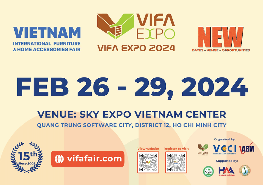 VIFA EXPO 2024 furniture trade fair set for February 26-29  - Ảnh 1