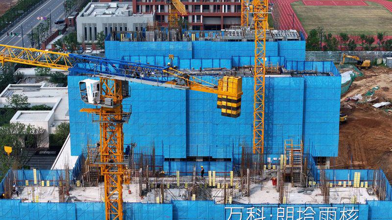 Một dự &aacute;n nh&agrave; ở đang được x&acirc;y dựng của Vanke ở Nam Kinh, Trung Quốc - Ảnh: Getty Images