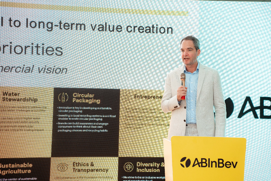 Craig MacLean &ndash; Managing Director AB InBev BU SEA shared shared about goals of conserving and preserving water resources at AB InBev