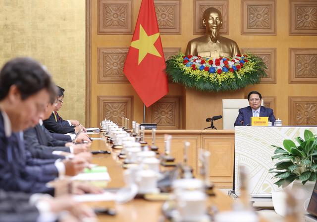 "We consistently implement comprehensive guidelines and policies that ensure stability and long-term effectiveness," - Prime Minister Pham Minh Chinh. (Source: VGP)