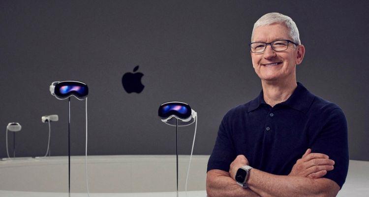 CEO Tim Cook rất tự tin v&agrave;o khả năng của Apple Vision Pro.