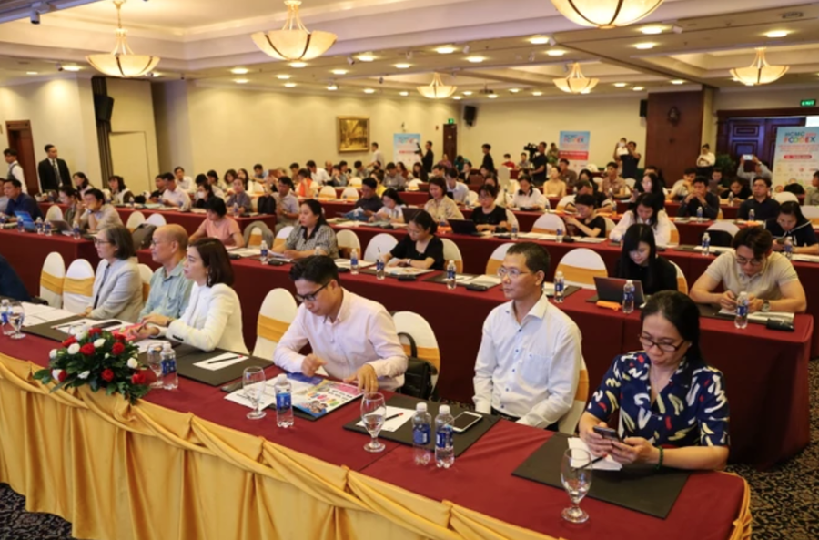 HCMC FOODEX 2024 được kỳ vọng sẽ mang đến cơ hội lớn trong giao thương vagrave; chia sẻ kinh nghiệm của caacute;c doanh nghiệp. Ảnh: PA.