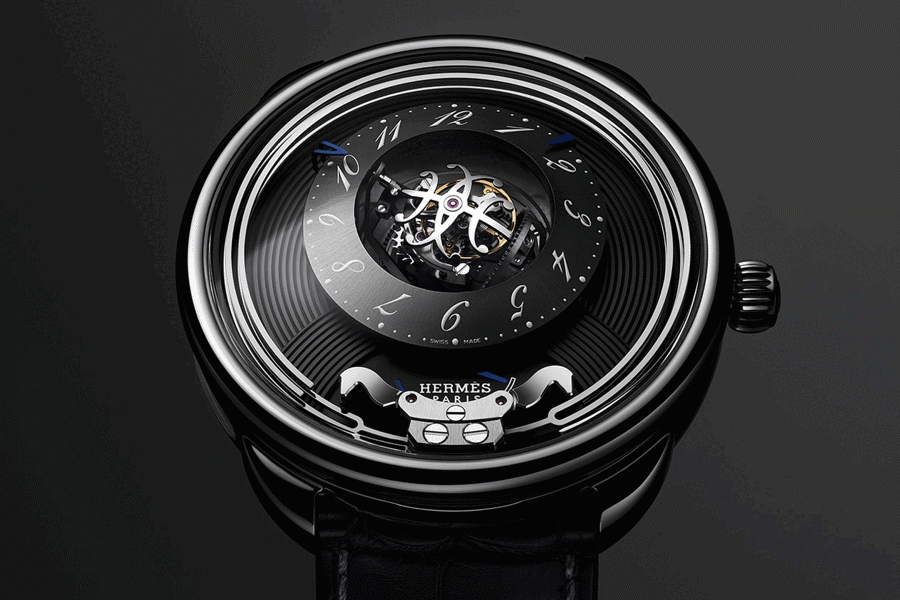 Mẫu đồng hồ ARCEAU Duc Attel&eacute; được&nbsp;Herm&egrave;s giới thiệu tại&nbsp;Watches and Wonders 2024.