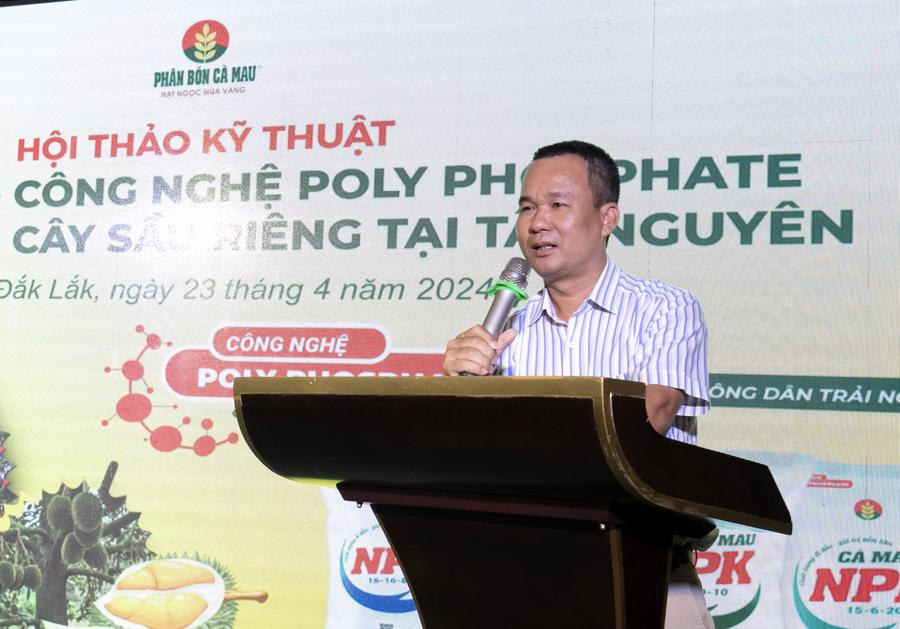 Tiến sĩ Nguyễn Hữu Luận - Chủ tịch HĐTV C&ocirc;ng ty TNHH MTV XNK Minh Dũng chia sẻ tại Hội thảo.