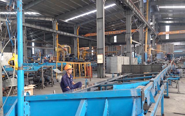 Xưởng sản xuất thép tại Khu công nghiệp Hòa Khánh